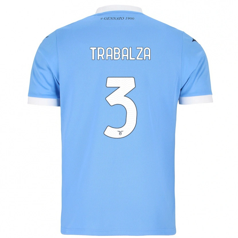 Danxen Herren Alessandro Trabalza #3 Himmelblau Weiß Heimtrikot Trikot 2025/26 T-Shirt