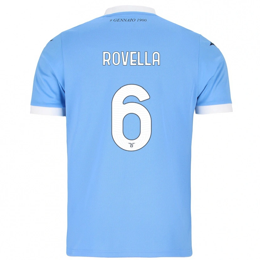 Danxen Herren Nicolò Rovella #6 Himmelblau Weiß Heimtrikot Trikot 2025/26 T-Shirt