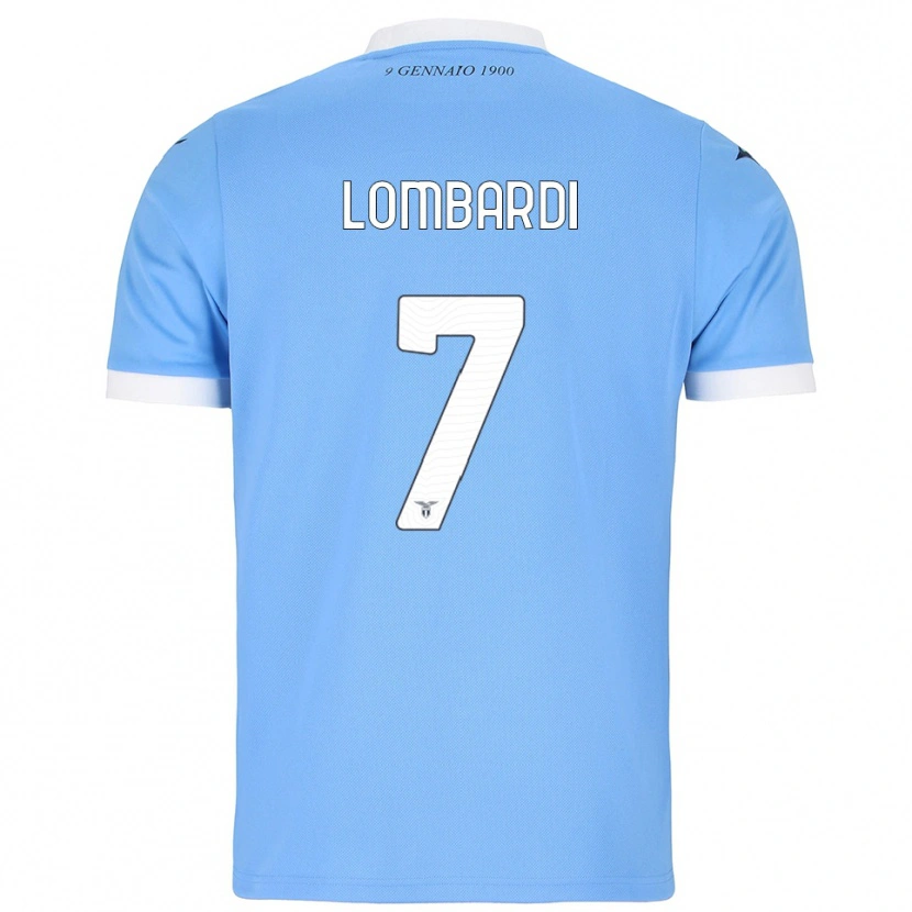 Danxen Herren Pierlorenzo Lombardi #7 Himmelblau Weiß Heimtrikot Trikot 2025/26 T-Shirt
