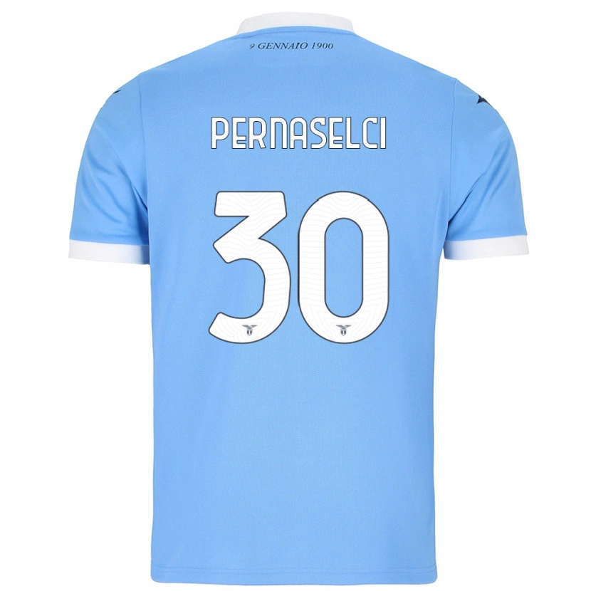 Danxen Herren Leonardo Pernaselci #30 Himmelblau Weiß Heimtrikot Trikot 2025/26 T-Shirt