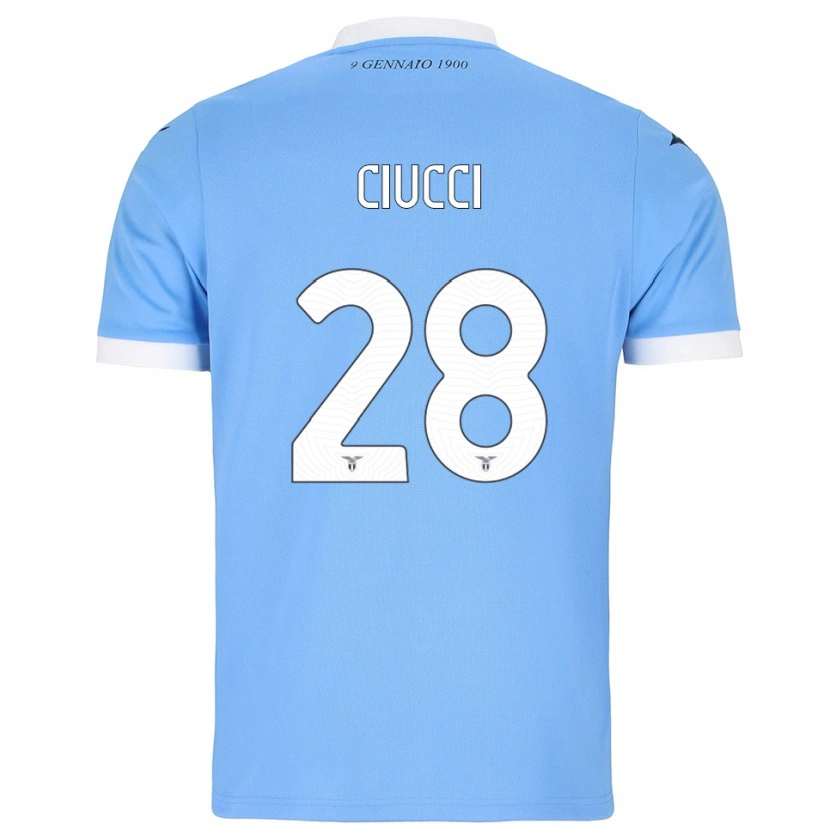 Danxen Herren Federico Ciucci #28 Himmelblau Weiß Heimtrikot Trikot 2025/26 T-Shirt