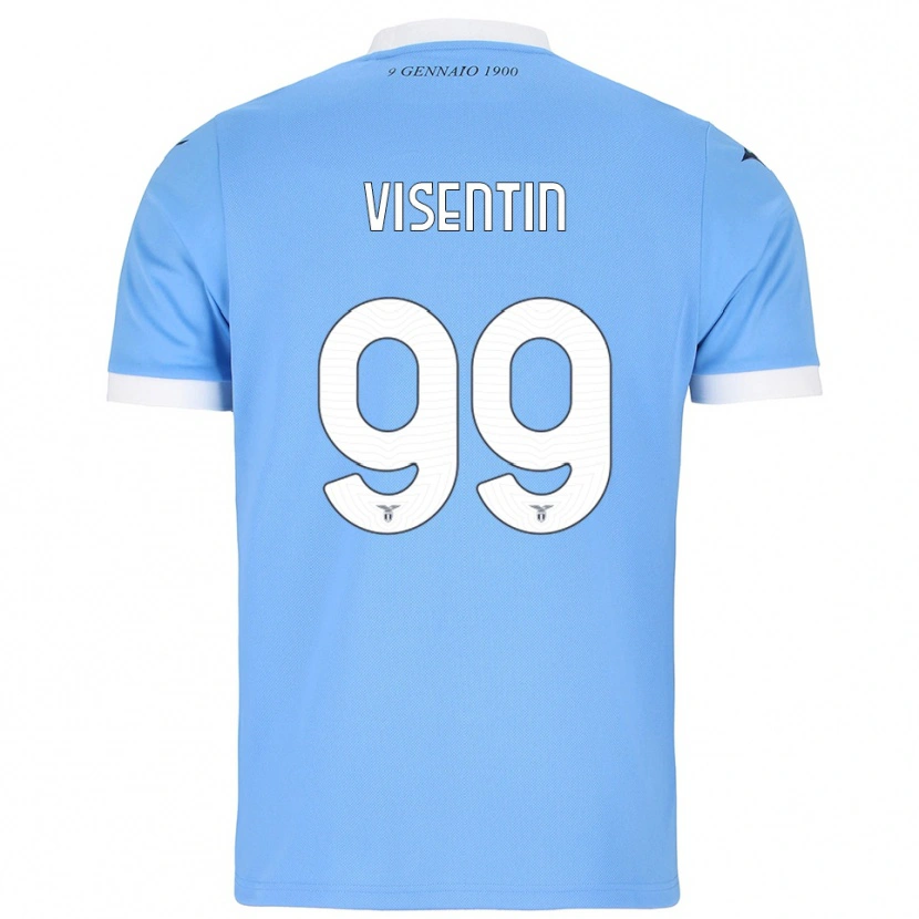 Danxen Herren Noemi Visentin #99 Himmelblau Weiß Heimtrikot Trikot 2025/26 T-Shirt