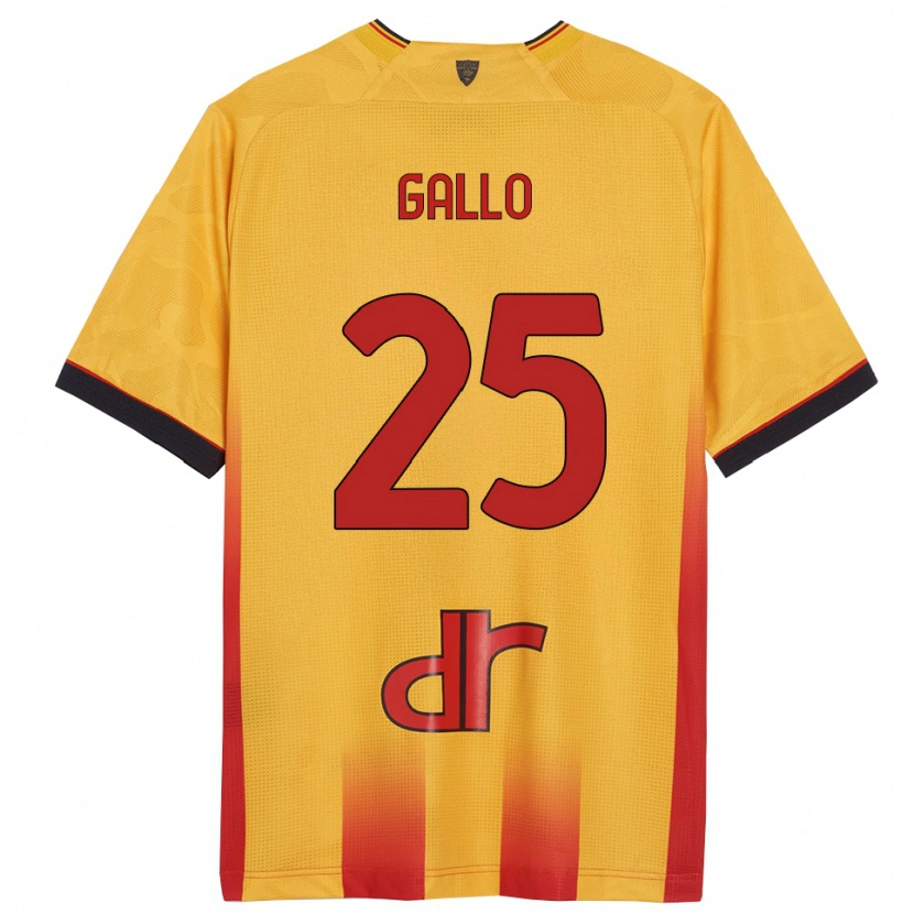 Danxen Herren Antonino Gallo #25 Gelb Orange Heimtrikot Trikot 2025/26 T-Shirt