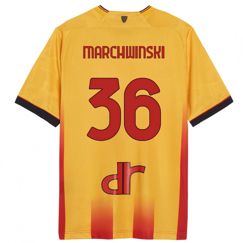 Danxen Herren Filip Marchwinski #36 Gelb Orange Heimtrikot Trikot 2025/26 T-Shirt