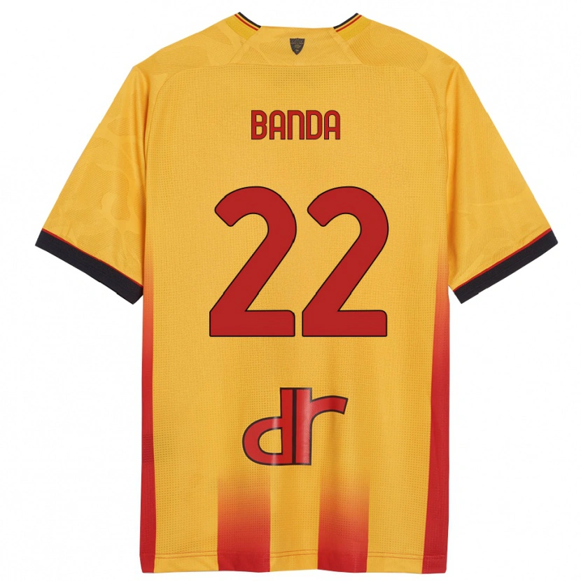 Danxen Herren Lameck Banda #22 Gelb Orange Heimtrikot Trikot 2025/26 T-Shirt