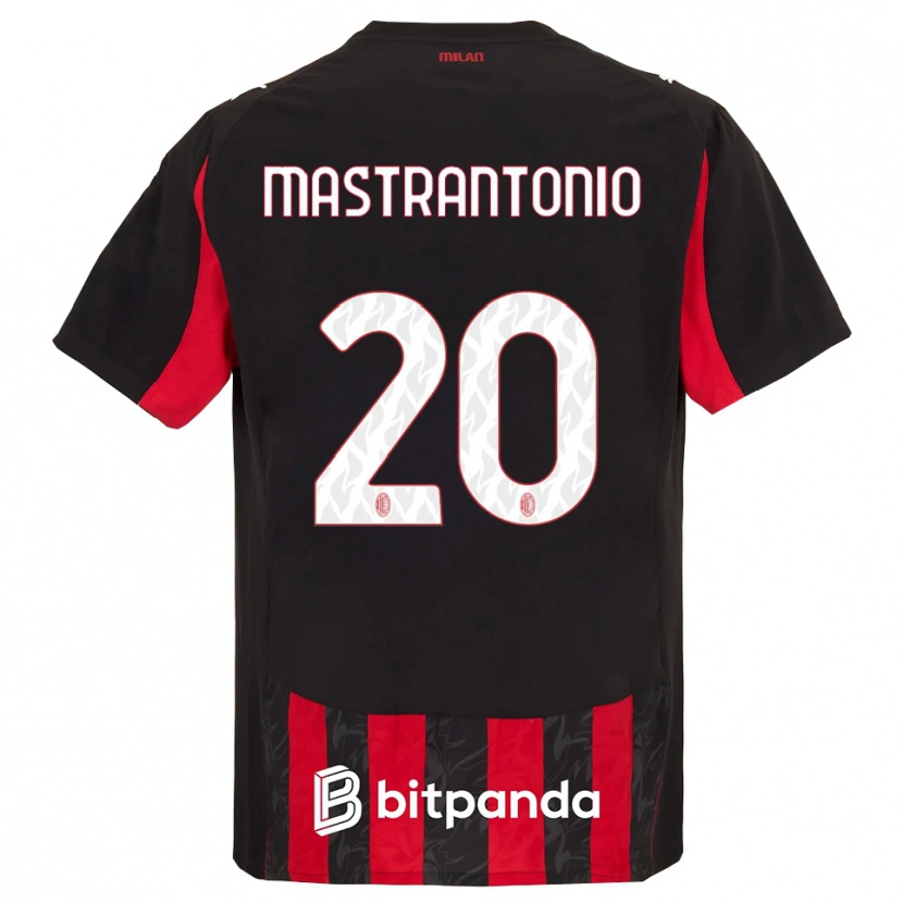 Danxen Herren Davide Mastrantonio #20 Rot Schwarz Heimtrikot Trikot 2025/26 T-Shirt