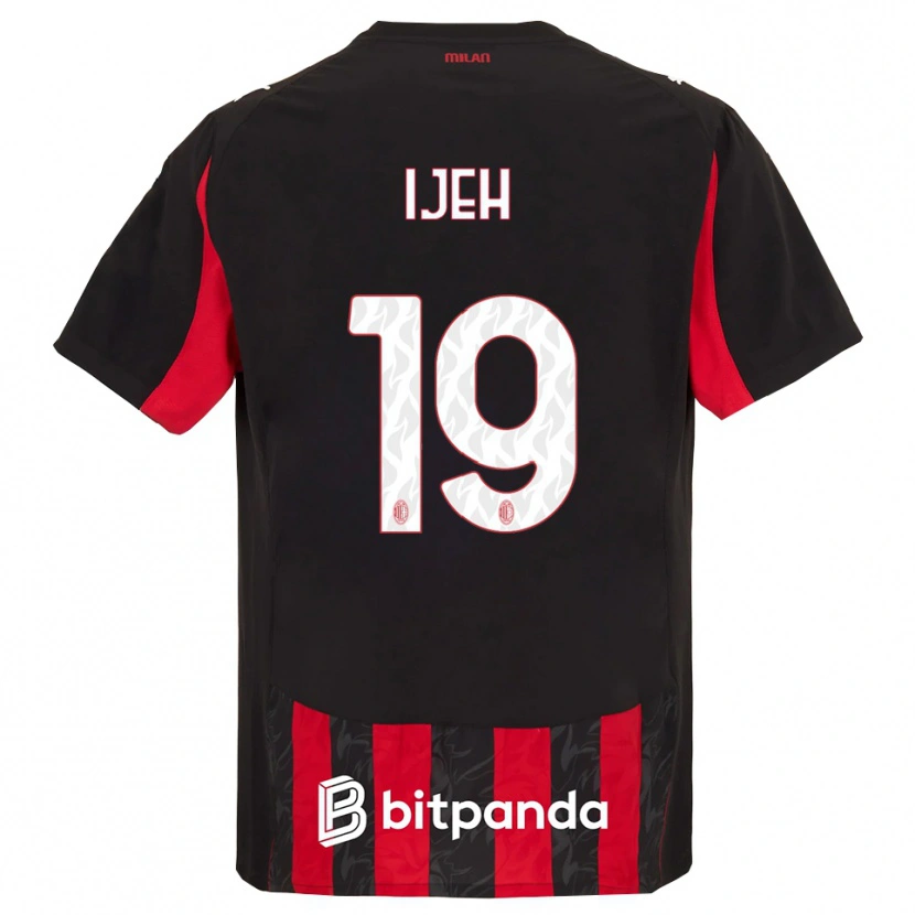 Danxen Herren Evelyn Ijeh #19 Rot Schwarz Heimtrikot Trikot 2025/26 T-Shirt