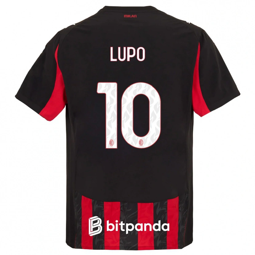 Danxen Herren Simone Lupo #10 Rot Schwarz Heimtrikot Trikot 2025/26 T-Shirt