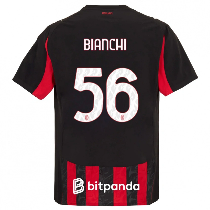 Danxen Herren Alessandro Bianchi #56 Rot Schwarz Heimtrikot Trikot 2025/26 T-Shirt