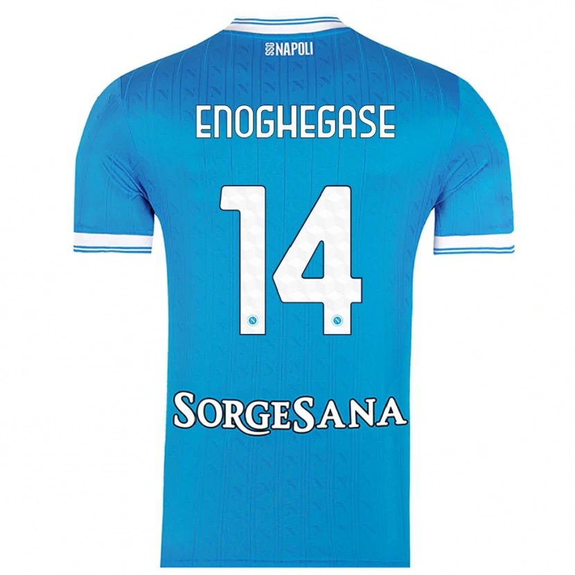 Danxen Herren Favour Enoghegase #14 Himmelblau Weiß Heimtrikot Trikot 2025/26 T-Shirt