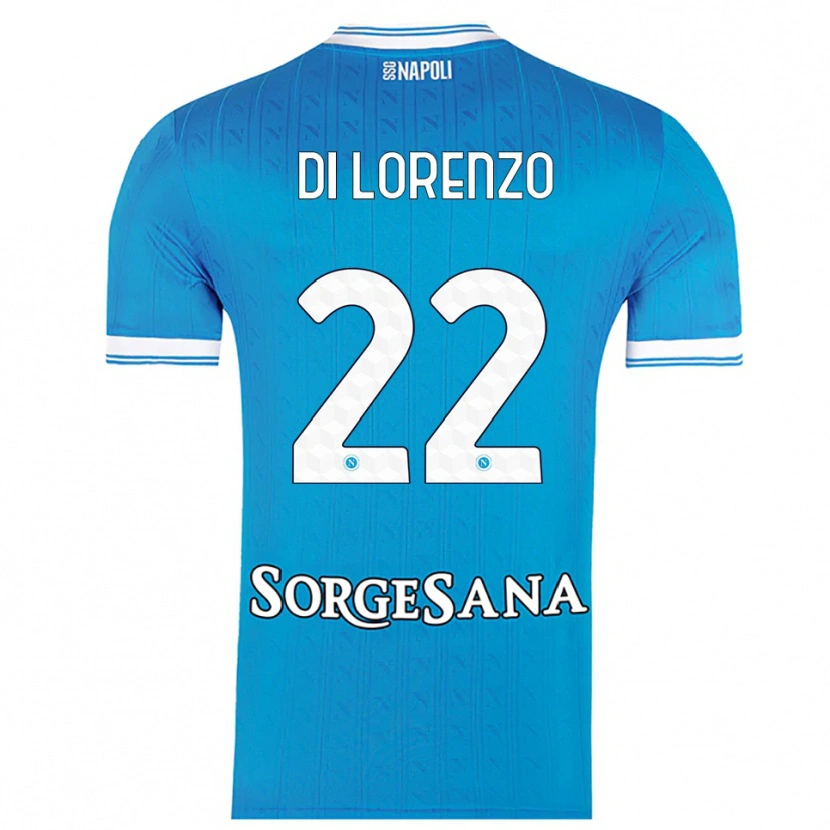 Danxen Herren Giovanni Di Lorenzo #22 Himmelblau Weiß Heimtrikot Trikot 2025/26 T-Shirt