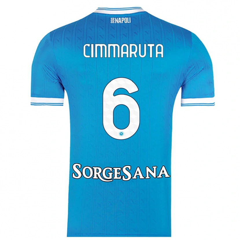 Danxen Herren Antonio Cimmaruta #6 Himmelblau Weiß Heimtrikot Trikot 2025/26 T-Shirt