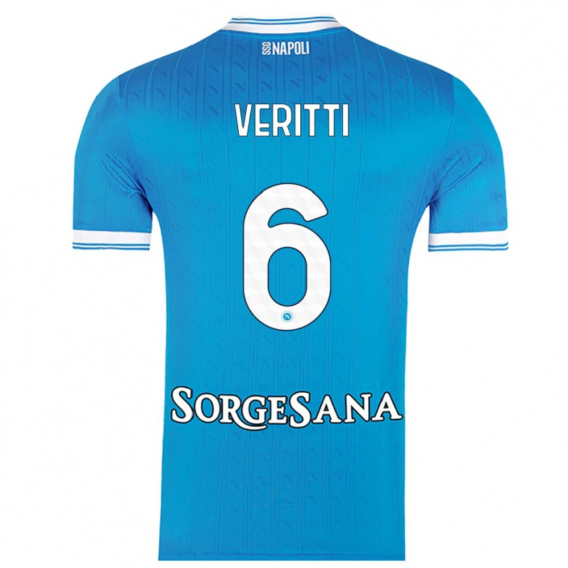Danxen Herren Federica Veritti #6 Himmelblau Weiß Heimtrikot Trikot 2025/26 T-Shirt