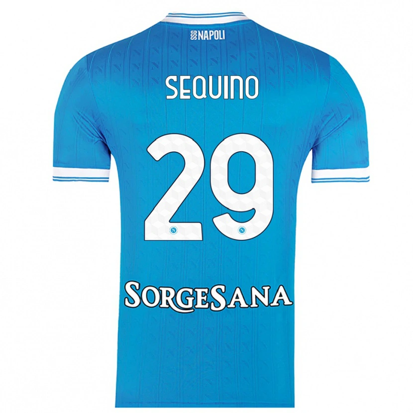 Danxen Herren Giovanni Sequino #29 Himmelblau Weiß Heimtrikot Trikot 2025/26 T-Shirt