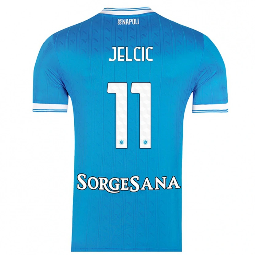 Danxen Herren Maja Jelčić #11 Himmelblau Weiß Heimtrikot Trikot 2025/26 T-Shirt