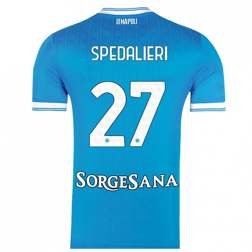 Danxen Herren Johnatan Andrea Spedalieri #27 Himmelblau Weiß Heimtrikot Trikot 2025/26 T-Shirt