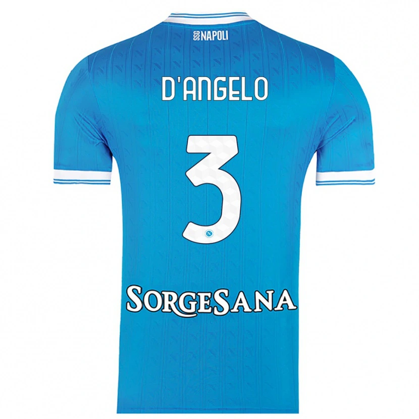 Danxen Herren Giuseppe D'angelo #3 Himmelblau Weiß Heimtrikot Trikot 2025/26 T-Shirt