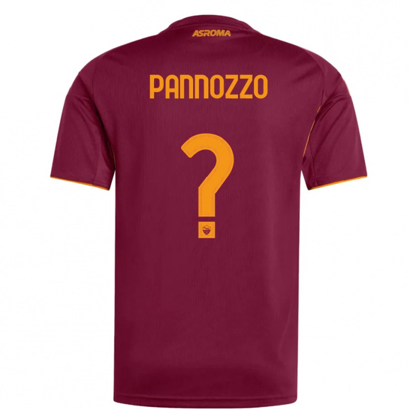Danxen Herren Nicolò Pannozzo #0 Burgunderrot Orange Heimtrikot Trikot 2025/26 T-Shirt