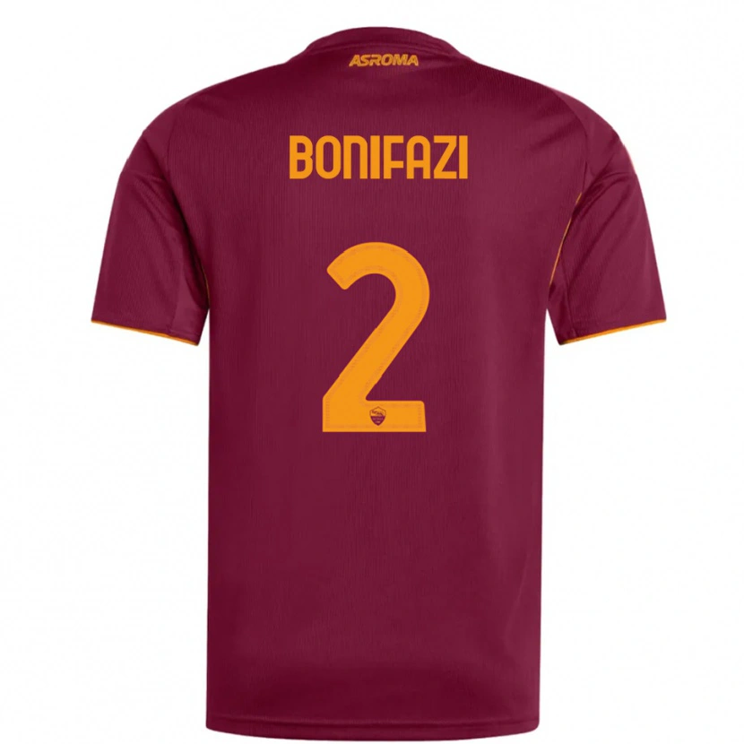 Danxen Herren Giampaolo Bonifazi #2 Burgunderrot Orange Heimtrikot Trikot 2025/26 T-Shirt