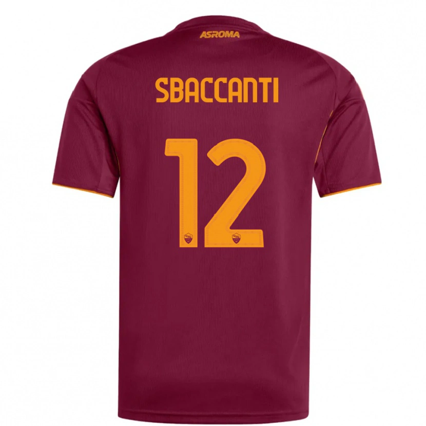 Danxen Herren Christian Sbaccanti #12 Burgunderrot Orange Heimtrikot Trikot 2025/26 T-Shirt