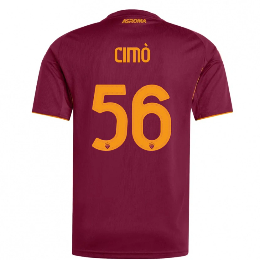 Danxen Herren Giada Cimò #56 Burgunderrot Orange Heimtrikot Trikot 2025/26 T-Shirt