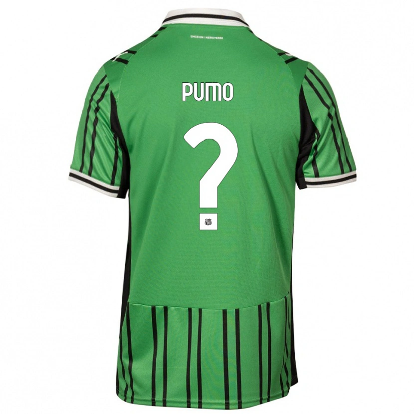 Danxen Herren Samuele Pumo #0 Grün Schwarz Heimtrikot Trikot 2025/26 T-Shirt
