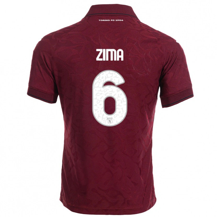 Danxen Herren David Zima #6 Burgunderrot Weiß Heimtrikot Trikot 2025/26 T-Shirt