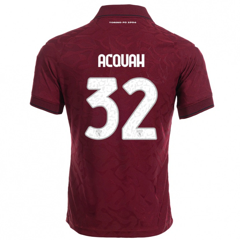 Danxen Herren Wisdom Acquah #32 Burgunderrot Weiß Heimtrikot Trikot 2025/26 T-Shirt