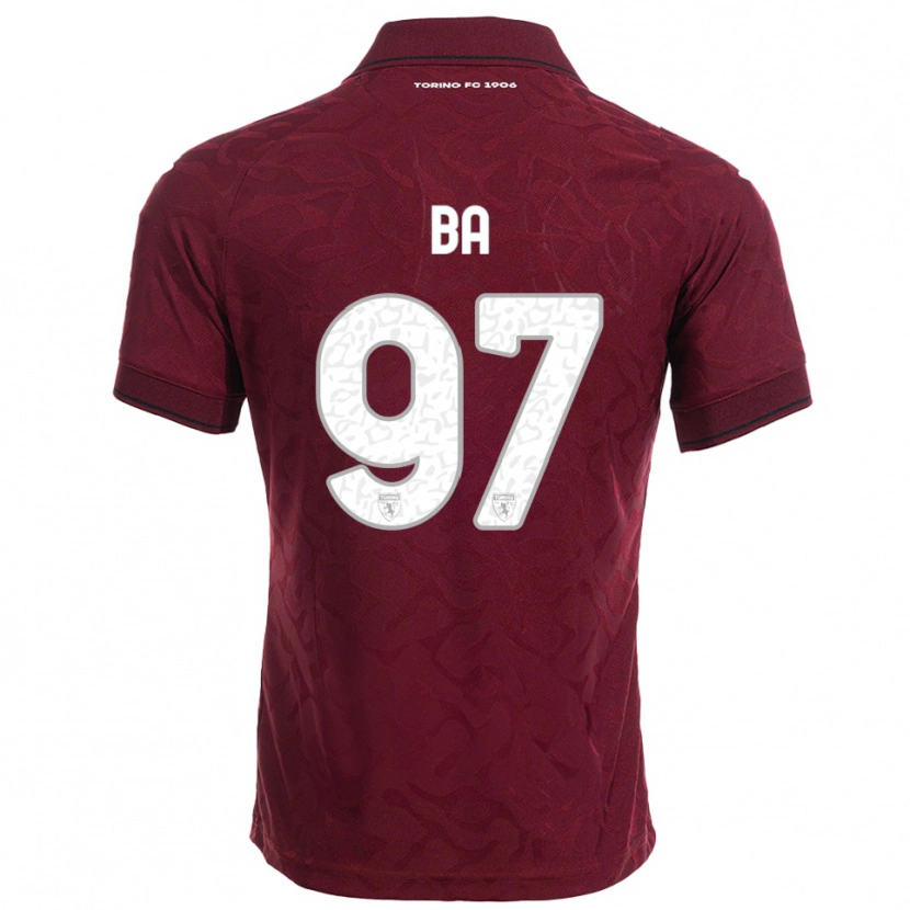 Danxen Herren El-Hadji Ba #97 Burgunderrot Weiß Heimtrikot Trikot 2025/26 T-Shirt