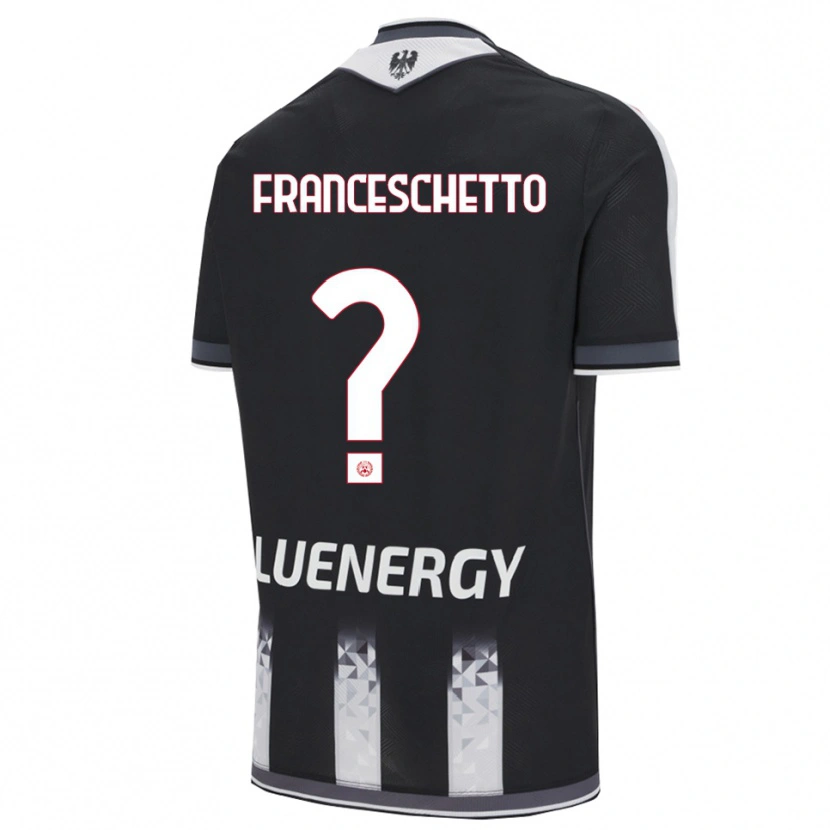 Danxen Herren Mattia Franceschetto #0 Schwarz Weiß Heimtrikot Trikot 2025/26 T-Shirt