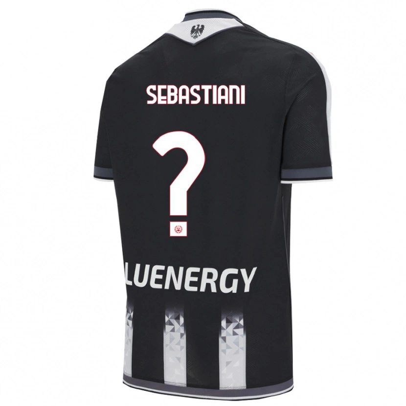 Danxen Herren Josè Alberto Sebastiani #0 Schwarz Weiß Heimtrikot Trikot 2025/26 T-Shirt