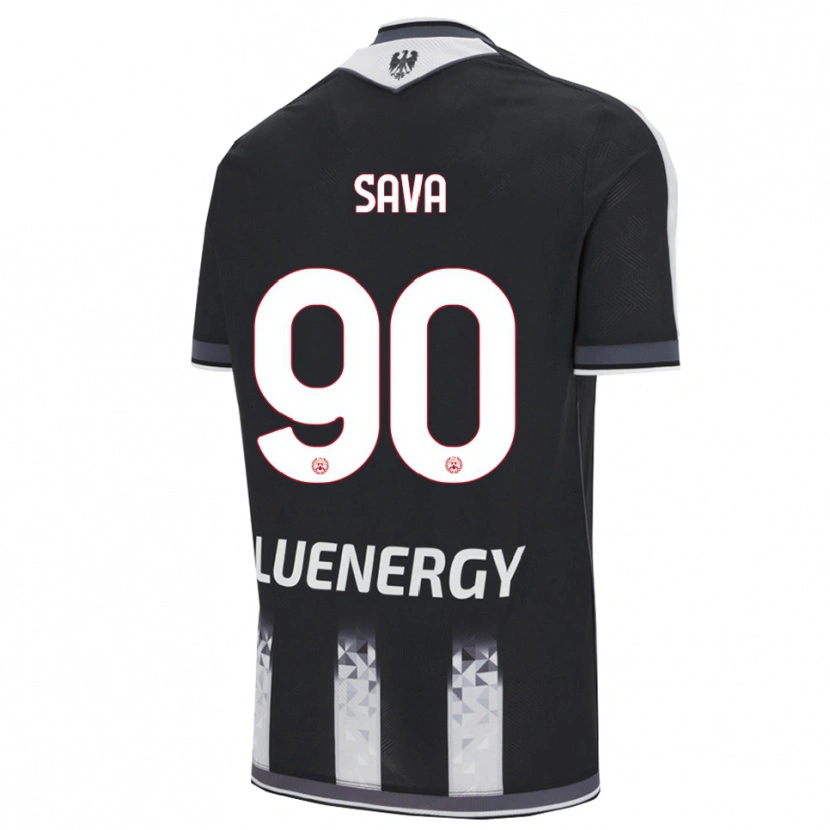 Danxen Herren Răzvan Sava #90 Schwarz Weiß Heimtrikot Trikot 2025/26 T-Shirt