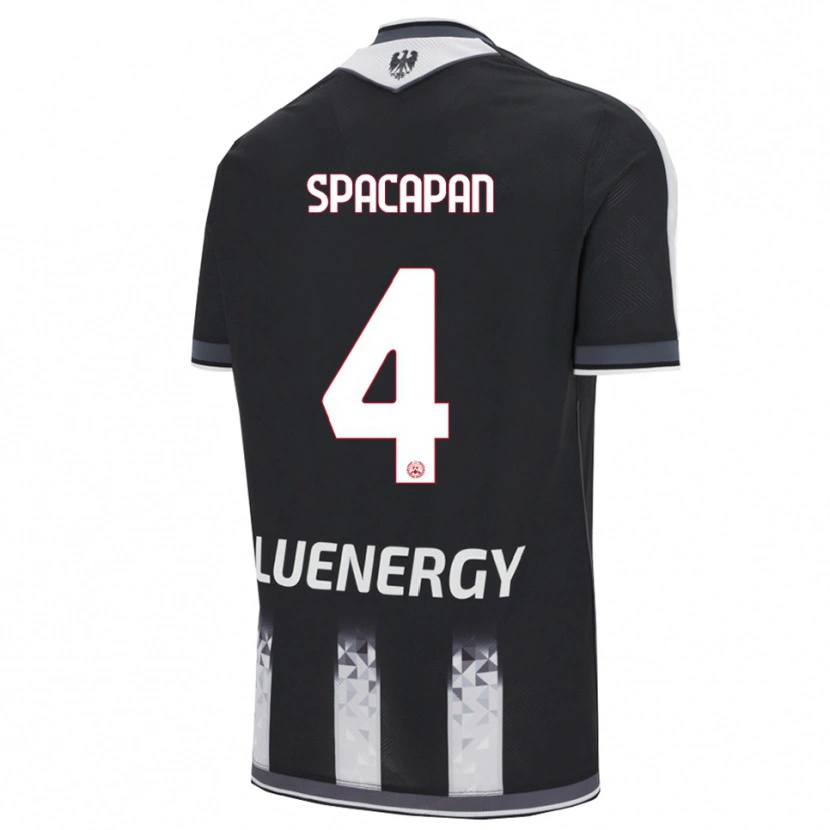 Danxen Herren Luka Spacapan #4 Schwarz Weiß Heimtrikot Trikot 2025/26 T-Shirt