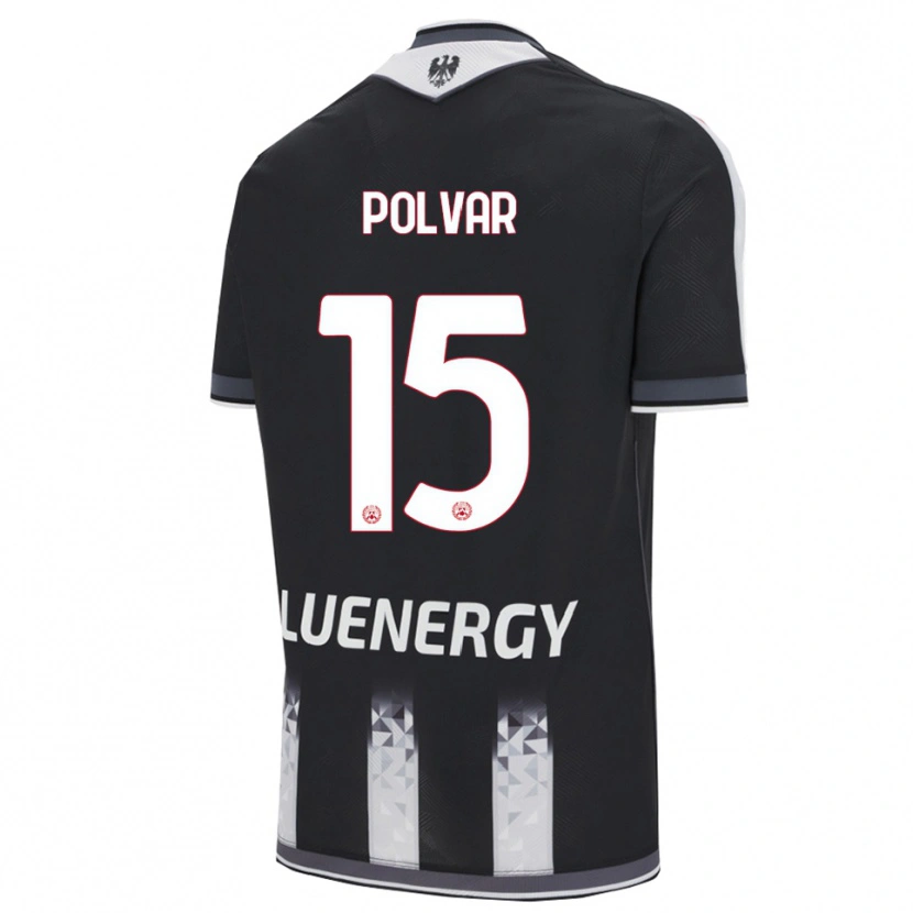 Danxen Herren Francesco Polvar #15 Schwarz Weiß Heimtrikot Trikot 2025/26 T-Shirt