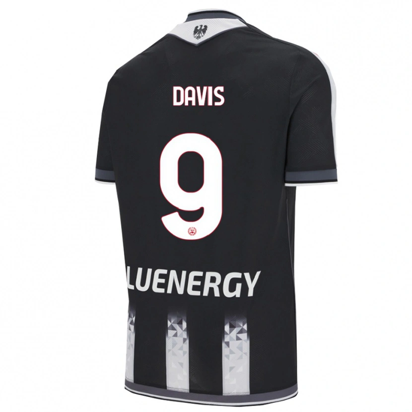 Danxen Herren Keinan Davis #9 Schwarz Weiß Heimtrikot Trikot 2025/26 T-Shirt