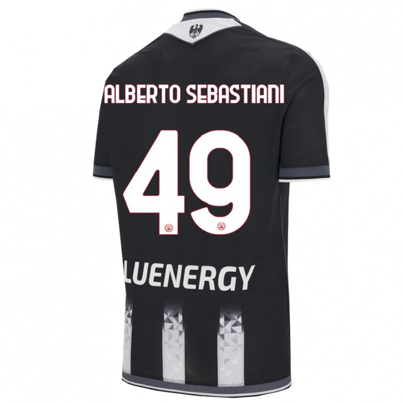 Danxen Herren José Alberto Sebastiani #49 Schwarz Weiß Heimtrikot Trikot 2025/26 T-Shirt