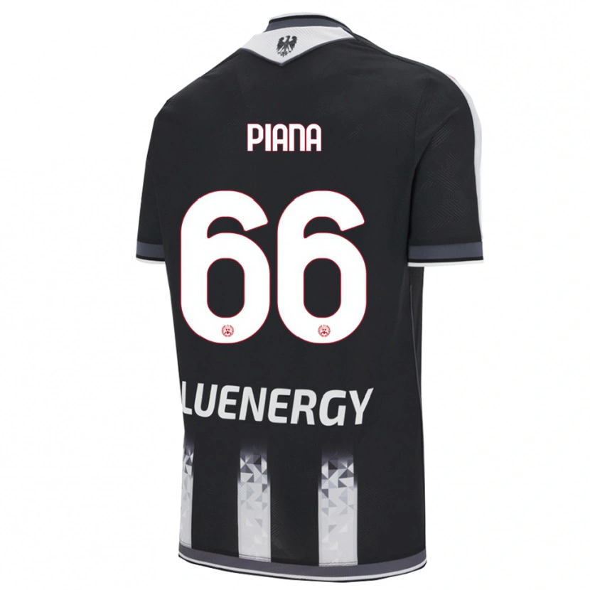 Danxen Herren Edoardo Piana #66 Schwarz Weiß Heimtrikot Trikot 2025/26 T-Shirt