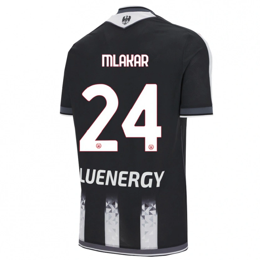 Danxen Herren Lorenzo Mlakar #24 Schwarz Weiß Heimtrikot Trikot 2025/26 T-Shirt