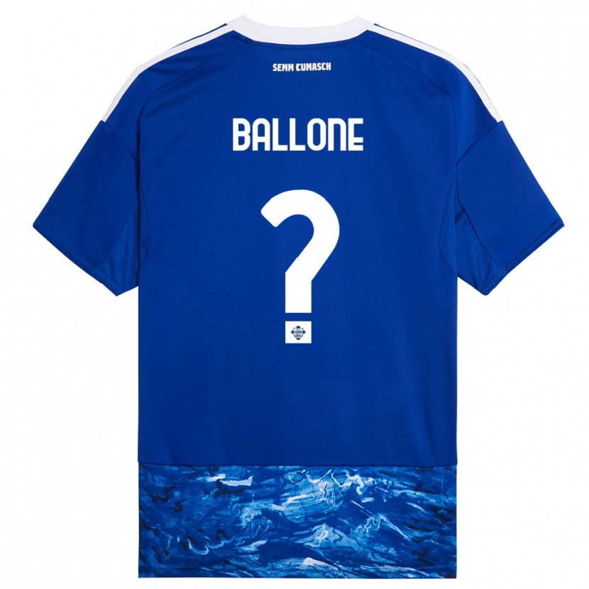 Danxen Herren Andrea Ballone #0 Blau Weiß Heimtrikot Trikot 2025/26 T-Shirt