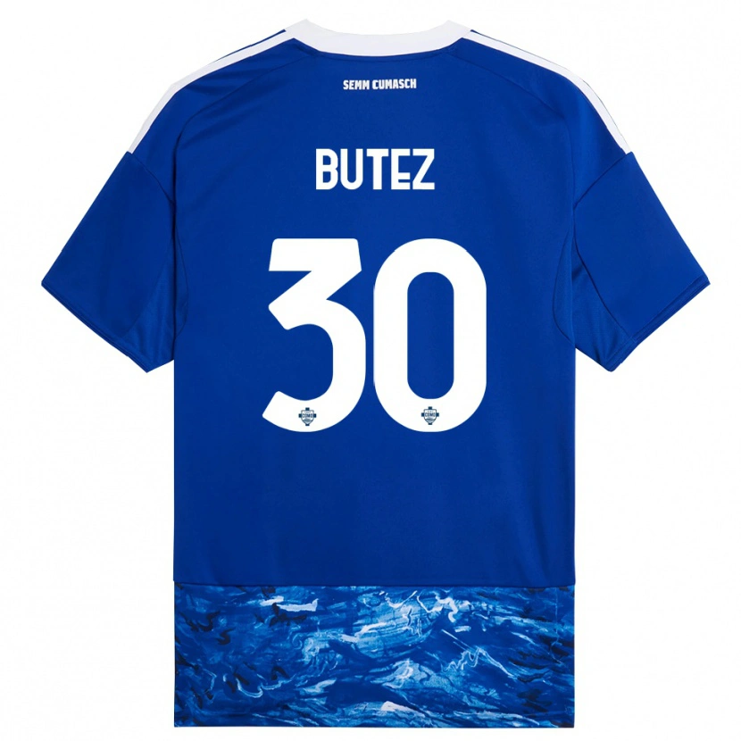 Danxen Herren Jean Butez #30 Blau Weiß Heimtrikot Trikot 2025/26 T-Shirt