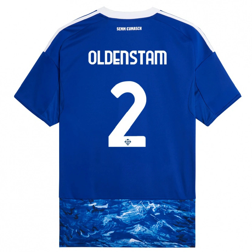 Danxen Herren Lyfe Oldenstam #2 Blau Weiß Heimtrikot Trikot 2025/26 T-Shirt