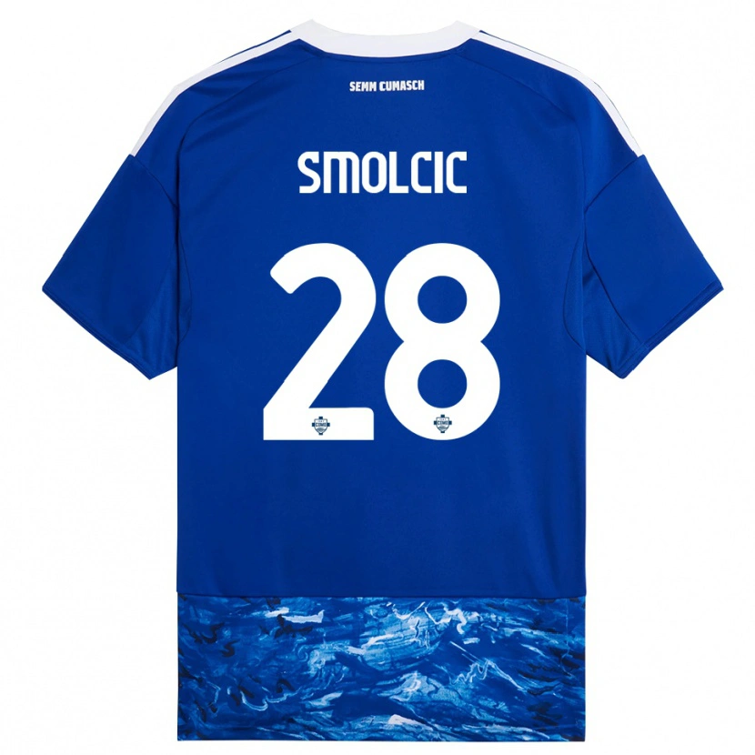 Danxen Herren Ivan Smolcic #28 Blau Weiß Heimtrikot Trikot 2025/26 T-Shirt