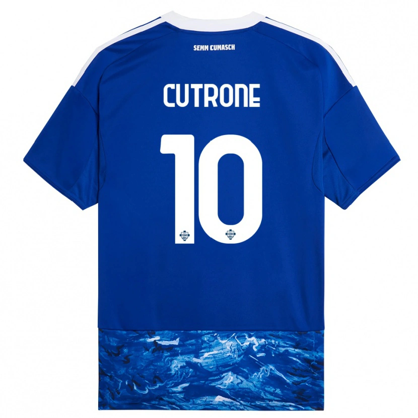 Danxen Herren Patrick Cutrone #10 Blau Weiß Heimtrikot Trikot 2025/26 T-Shirt