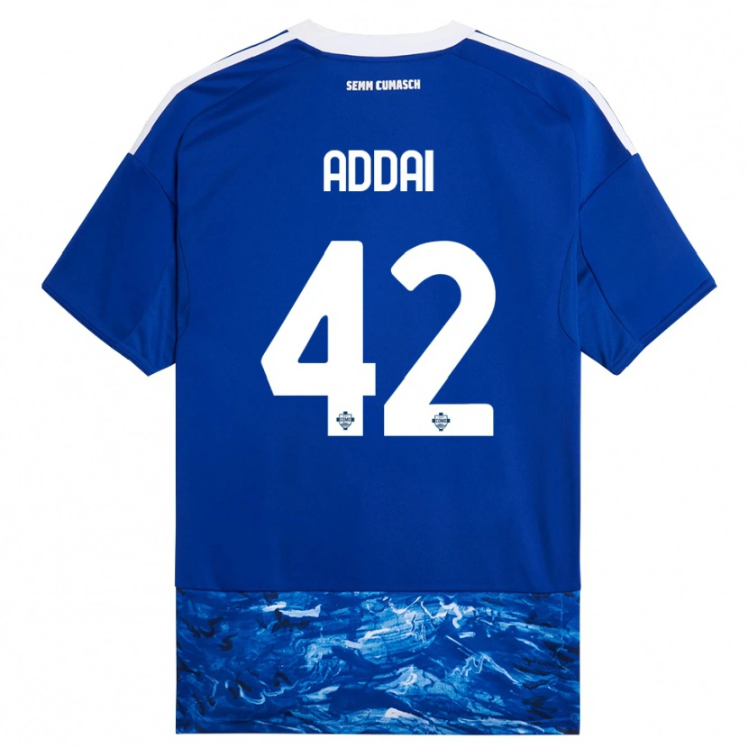 Danxen Herren Jayden Addai #42 Blau Weiß Heimtrikot Trikot 2025/26 T-Shirt