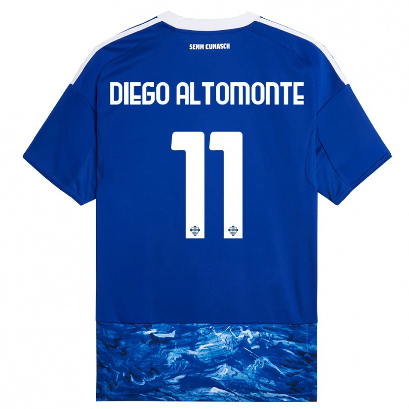 Danxen Herren Thomas Diego Altomonte #11 Blau Weiß Heimtrikot Trikot 2025/26 T-Shirt