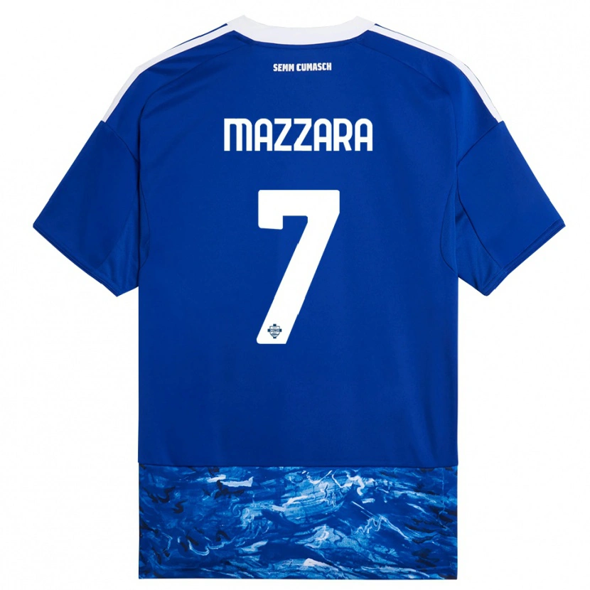 Danxen Herren Cristian Mazzara #7 Blau Weiß Heimtrikot Trikot 2025/26 T-Shirt