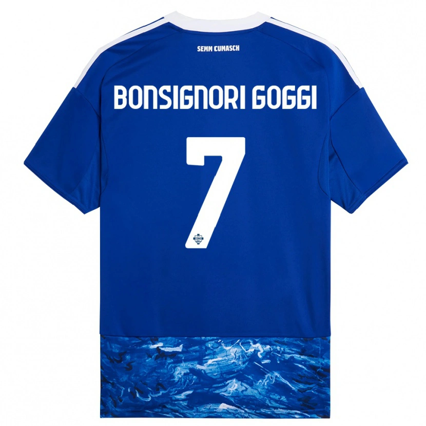 Danxen Herren Lorenzo Bonsignori #7 Blau Weiß Heimtrikot Trikot 2025/26 T-Shirt