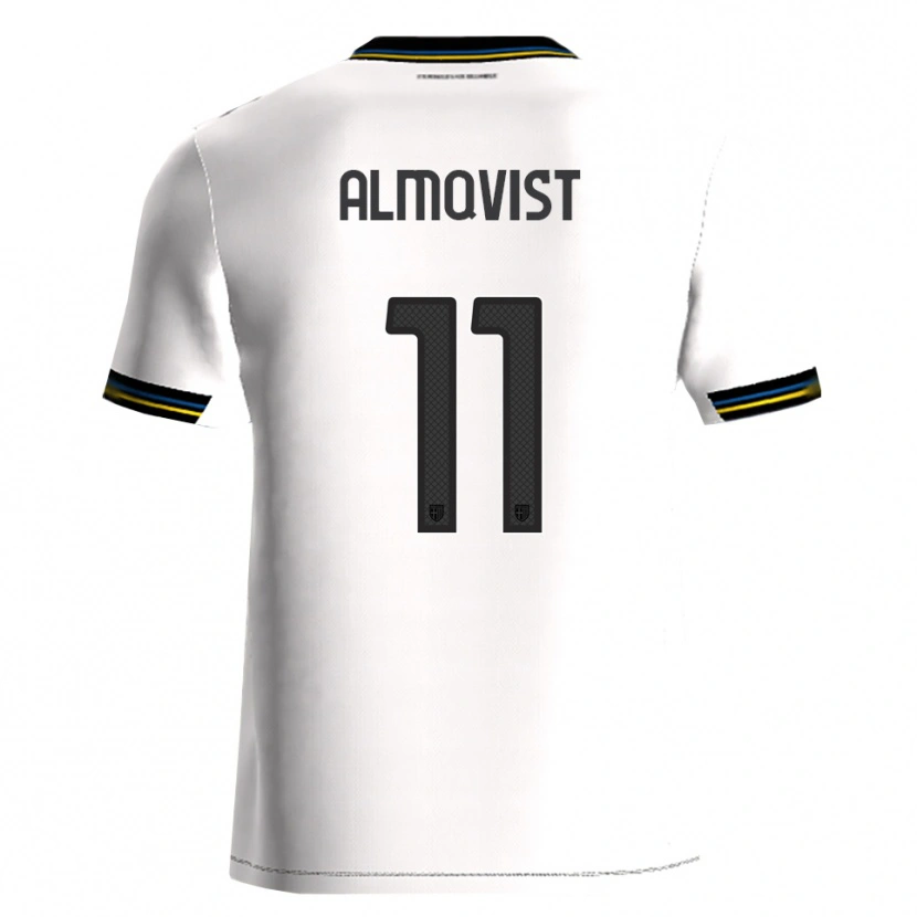 Danxen Herren Pontus Almqvist #11 Weiß Schwarz Heimtrikot Trikot 2025/26 T-Shirt