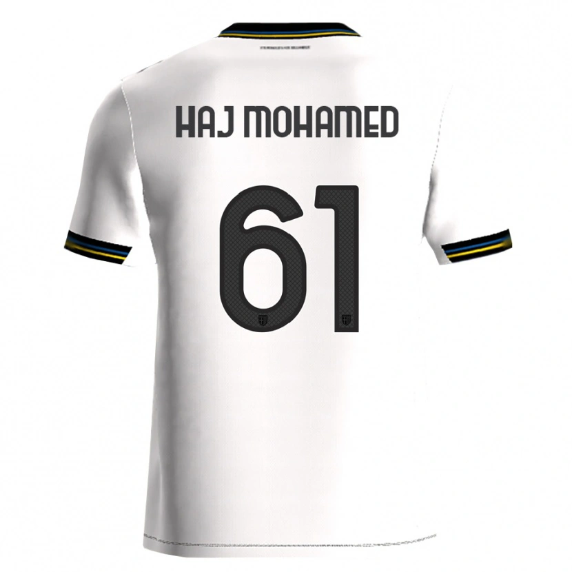Danxen Herren Anas Haj Mohamed #61 Weiß Schwarz Heimtrikot Trikot 2025/26 T-Shirt