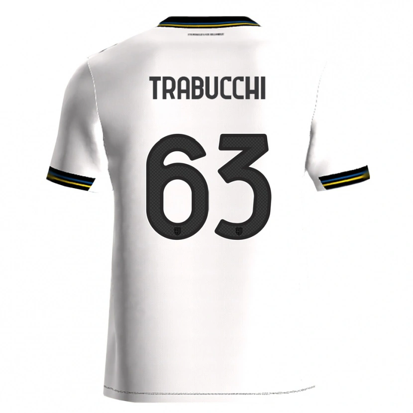 Danxen Herren Nicolas Trabucchi #63 Weiß Schwarz Heimtrikot Trikot 2025/26 T-Shirt